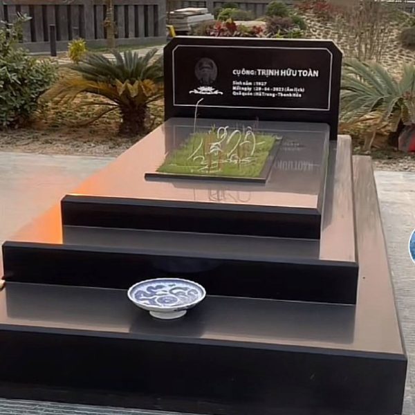 Mộ đá Granit đen đá granite Campuchia 175×127×97 cm giá 60.000.000 VNĐ